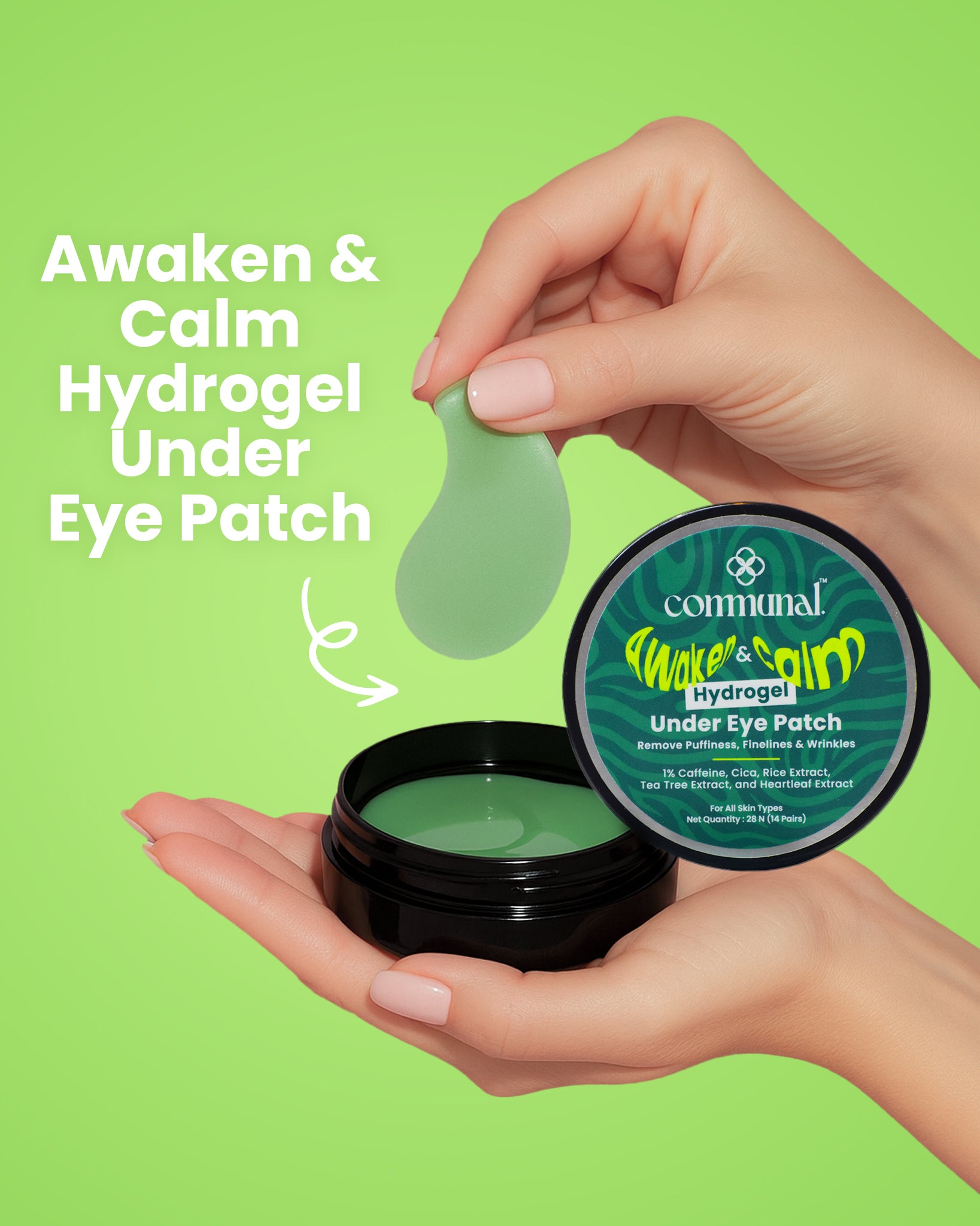 Awaken & Calm Hydrogel Under Eye Patches with Heartleaf Extract