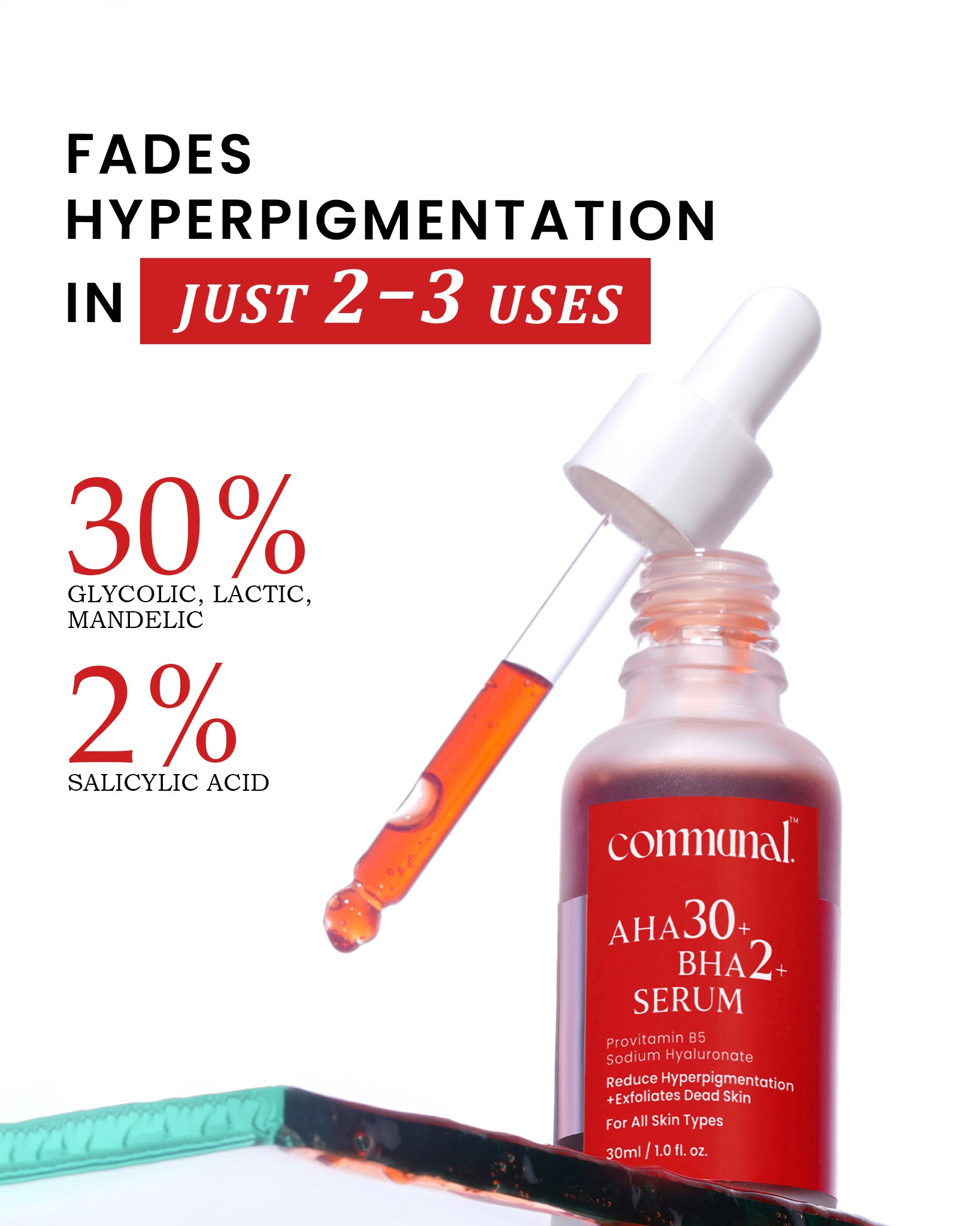 30% AHA + 2% BHA Face Serum