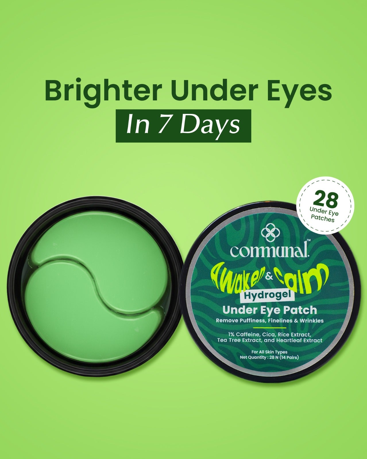 Awaken & Calm Hydrogel Under Eye Patches with Heartleaf Extract